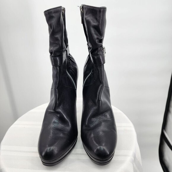 MICHAEL KORS Veronica Black Stiletto Booties Size 8 New - Picture 6 of 11